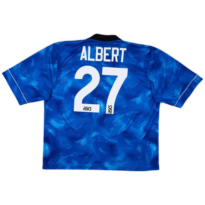 1993-95 Newcastle Away Shirt Albert #27 - 6/10 - (XXL)