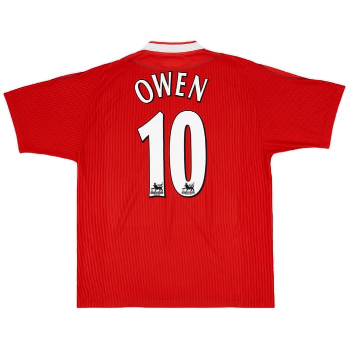 2002-04 Liverpool Home Shirt Owen #10 - 8/10 - (L)