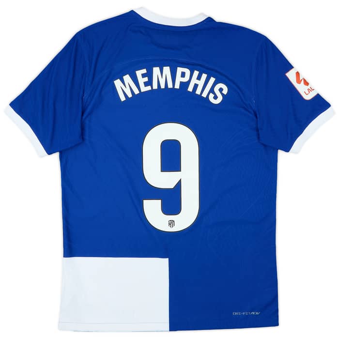 2023-24 Atletico Madrid Authentic Away Shirt Memphis #9 - 10/10 - (M)