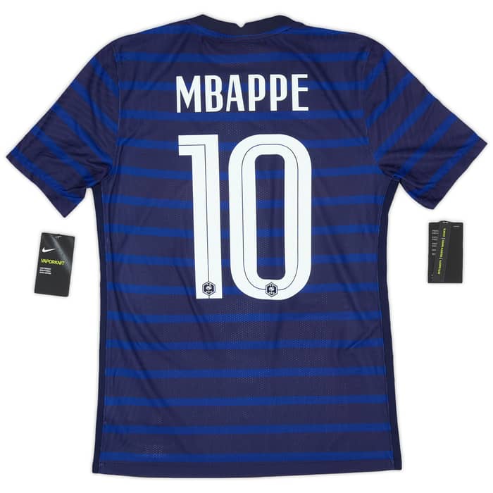 2020-21 France Authentic Home Shirt Mbappe #10 (S)