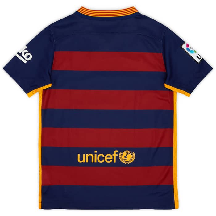 2015-16 Barcelona Home Shirt - 8/10 - (S.Boys)