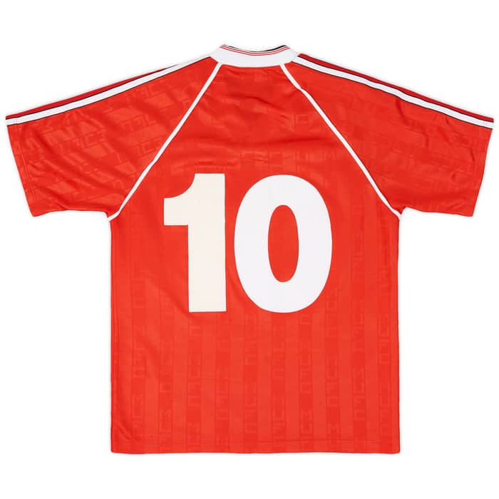 1988-90 Manchester United Home Shirt #10 - 8/10 - (M)