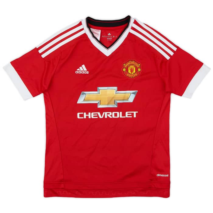 2015-16 Manchester United Home Shirt Martial #9 - 6/10 - (M.Boys)