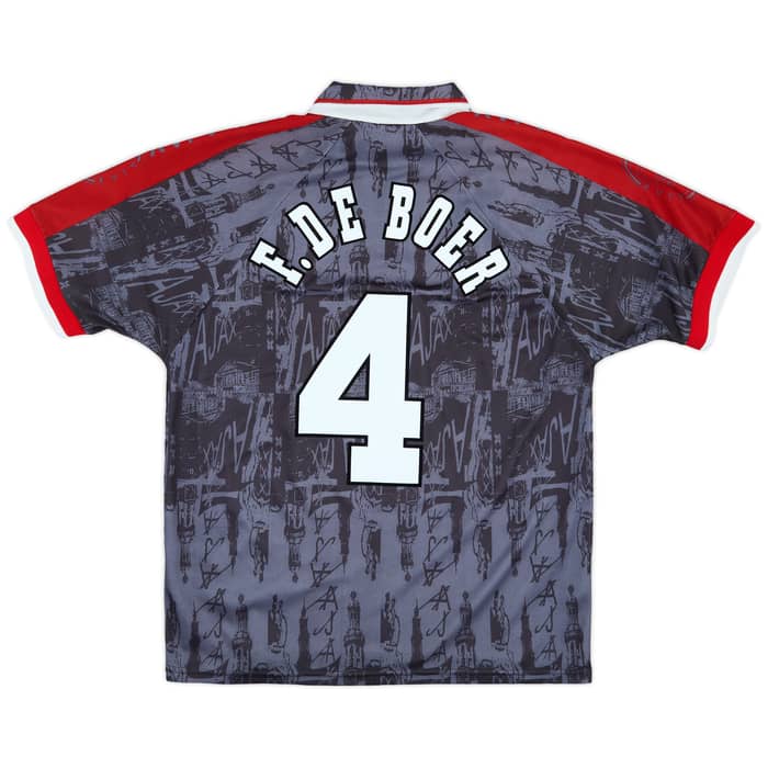 1996-97 Ajax Away Shirt F.De Boer #4 - 9/10 - (L)
