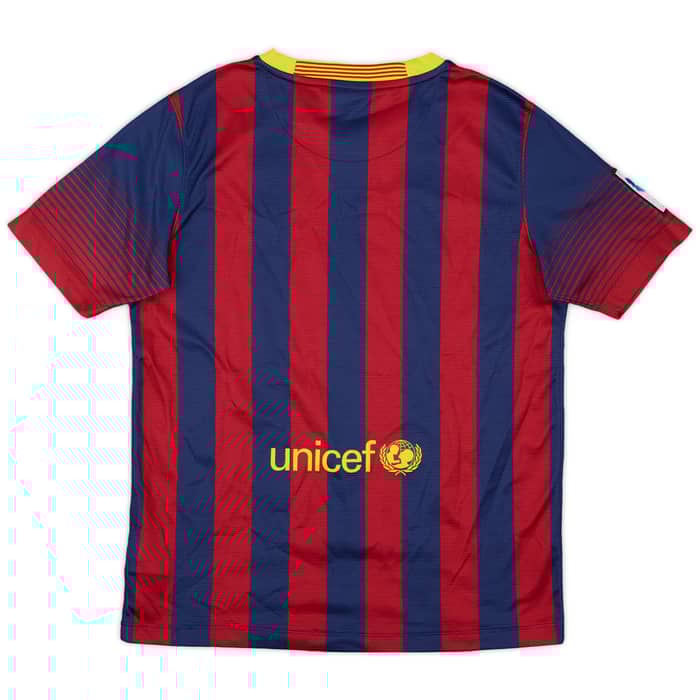 2013-14 Barcelona Home Shirt - 9/10 - (L.Boys)
