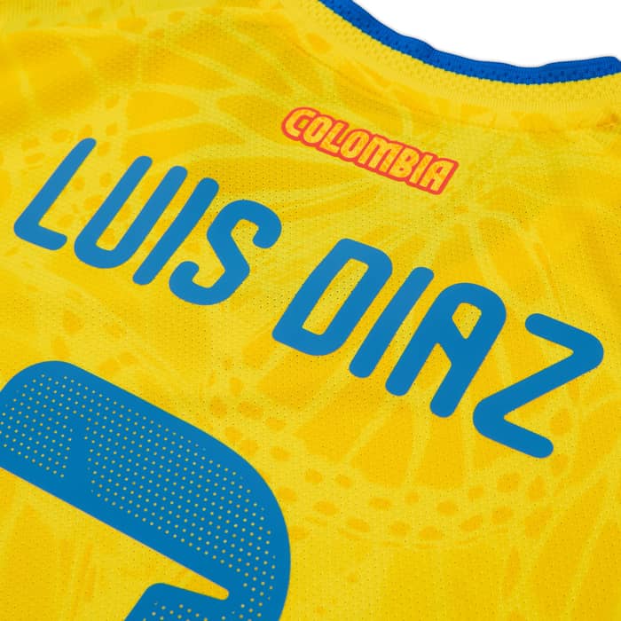 2026-27 Colombia Authentic Home Shirt Luis Diaz #7