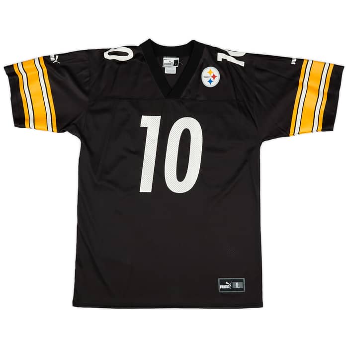 1997-00 Pittsburgh Steelers Stewart #10 Puma Home Jersey (Excellent) L