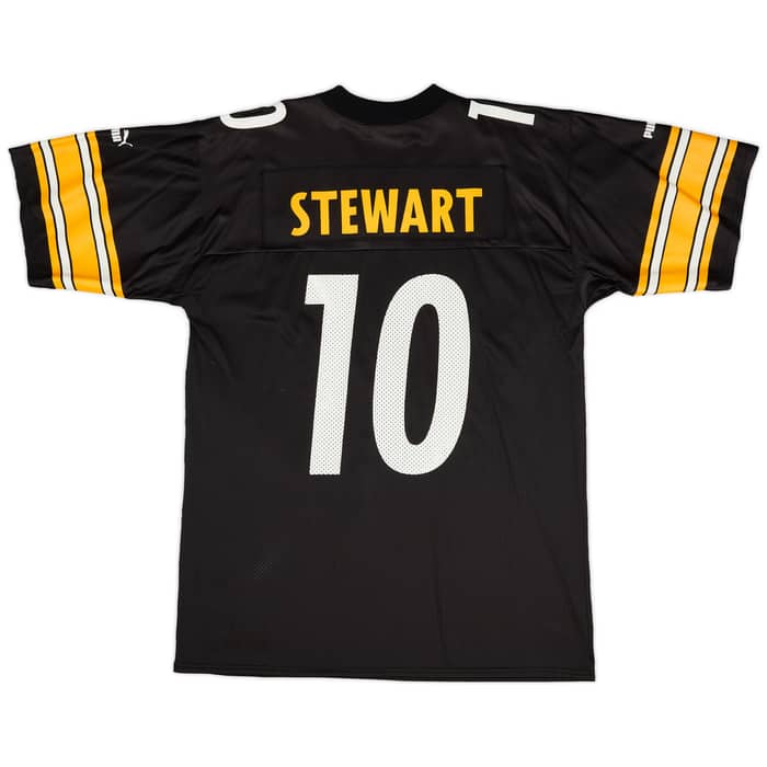 1997-00 Pittsburgh Steelers Stewart #10 Puma Home Jersey (Excellent) L