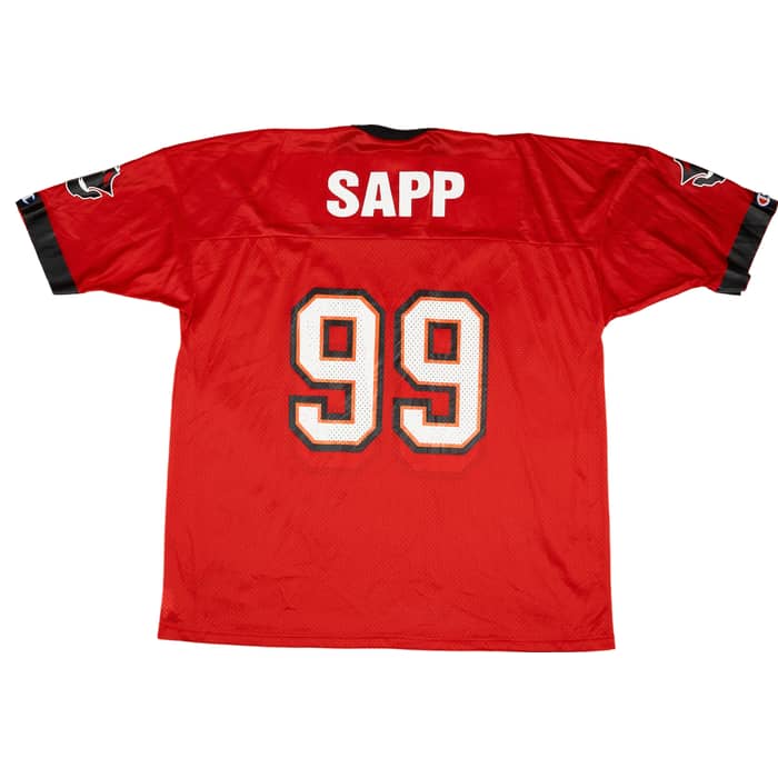 1997-00 Tampa Bay Buccaneers Sapp #99 Champion Home Jersey (Very Good) XXL