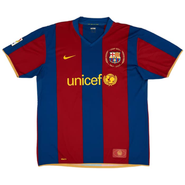 2007-08 Barcelona Home Shirt Messi #19