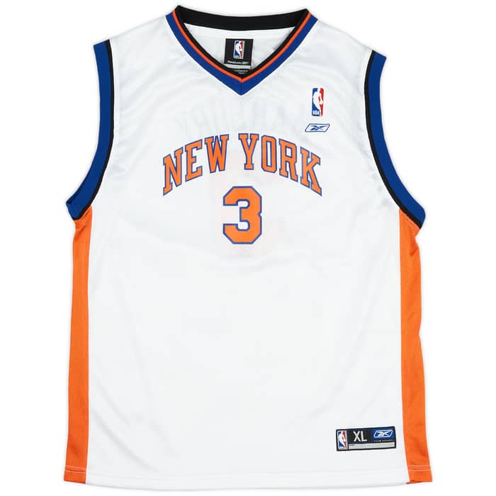 2004-06 New York Knicks Marbury #3 Reebok Home Jersey (Excellent) XL.Kids