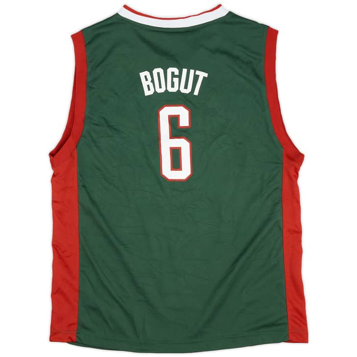 2010-12 Milwaukee Bucks Bogut #6 adidas Away Jersey (Excellent) XL.Kids