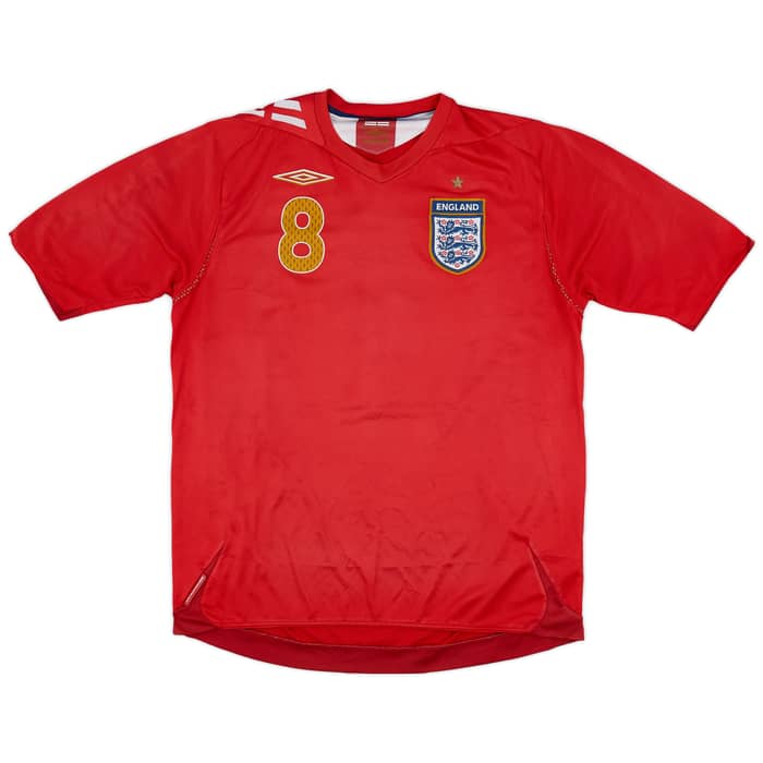 2006-08 England Away Shirt Lampard #8 - 5/10 - (L)
