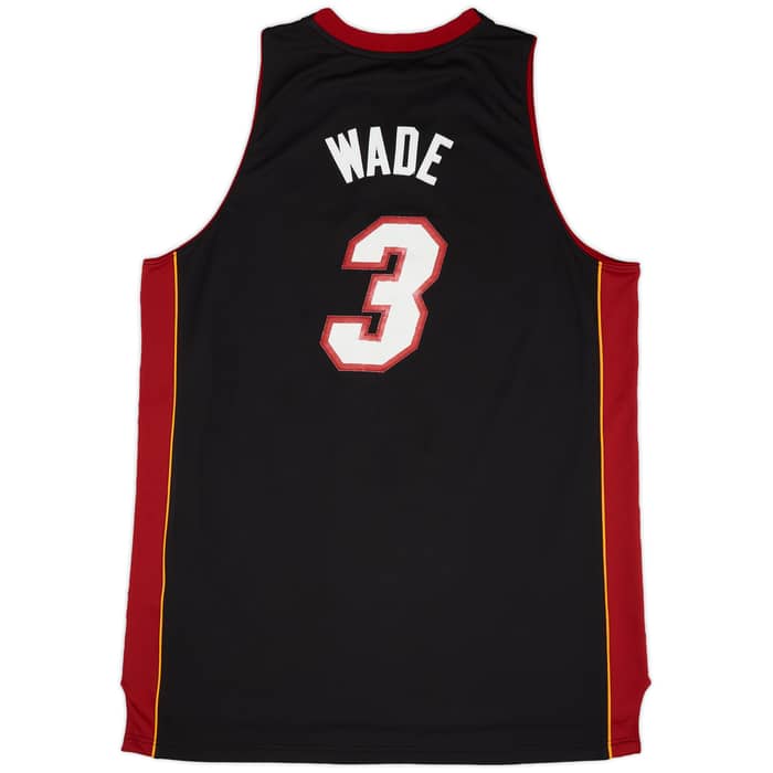 2010-12 Miami Heat Wade #3 adidas Swingman Away Jersey (Good) XXL