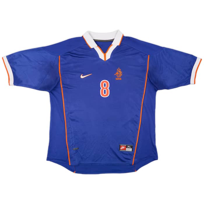 1998-00 Netherlands Away Shirt Bergkamp #8 - 8/10 - (XL)