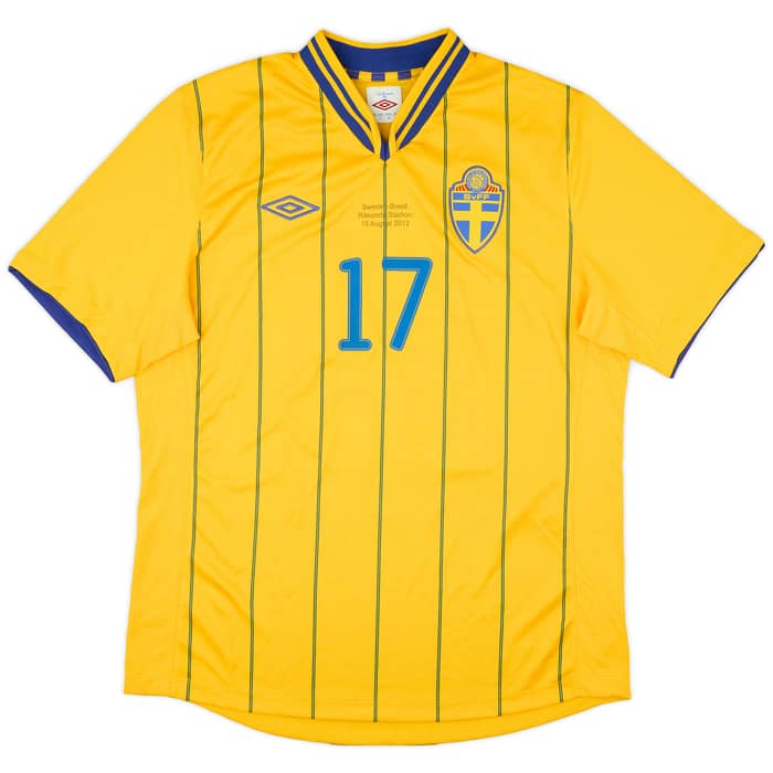 2012 Sweden Match Issue Home Shirt Gerndt #17