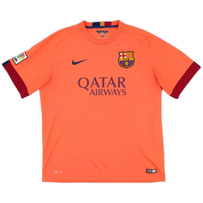 2014-15 Barcelona Away Shirt Messi #10 - 5/10 - (XL)