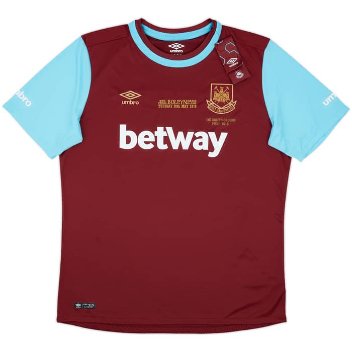 2015-16 West Ham 'Boleyn' Home Shirt Noble #16 (XL)