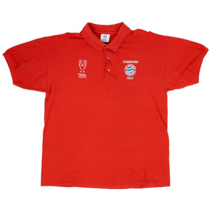 2012-13 UEFA Champions League Bayern Munich 'Champions 2013' Polo Shirt - 8/10 - (L)