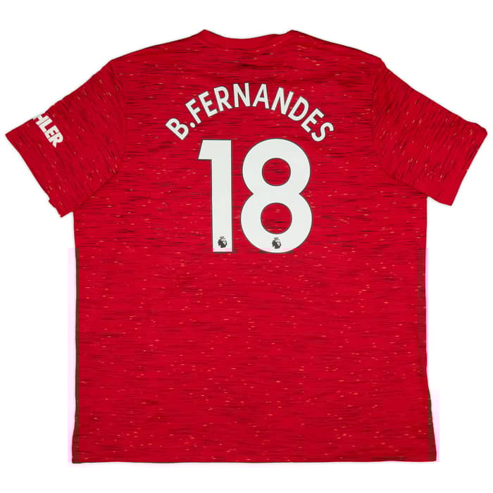 2020-21 Manchester United Home Shirt B.Fernandes #18 - 6/10 - (3XL)