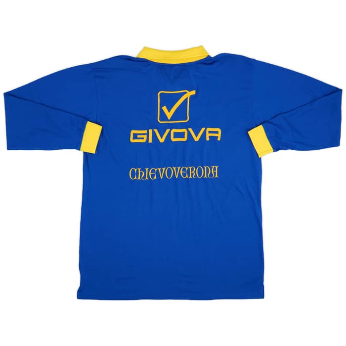 2016-17 Chievo Verona Givova Polo L/S Shirt - 9/10 - (L)