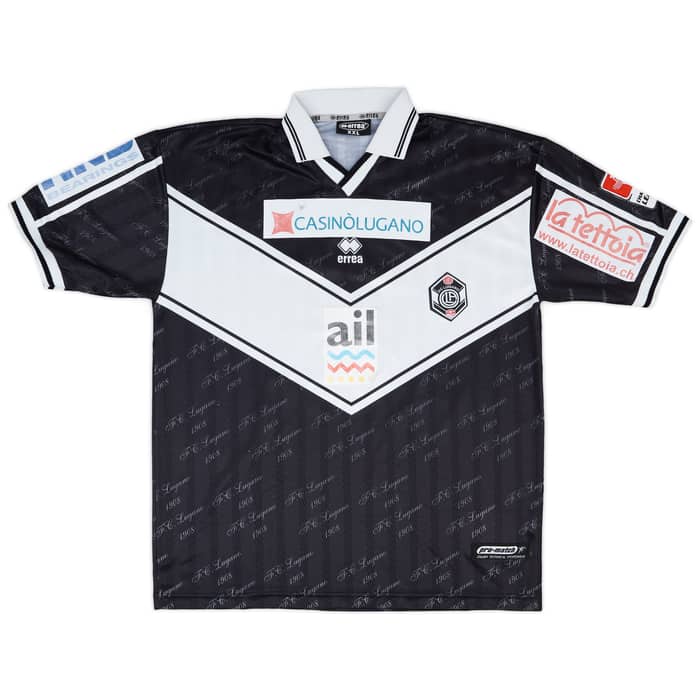 2004-05 AC Lugano Match Issue Away Shirt Angeretti #9
