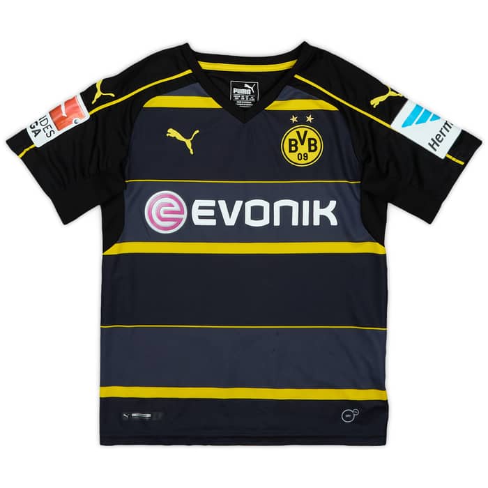 2016-17 Borussia Dortmund Away Shirt Aubameyang #17 - 6/10 - (S.Boys)