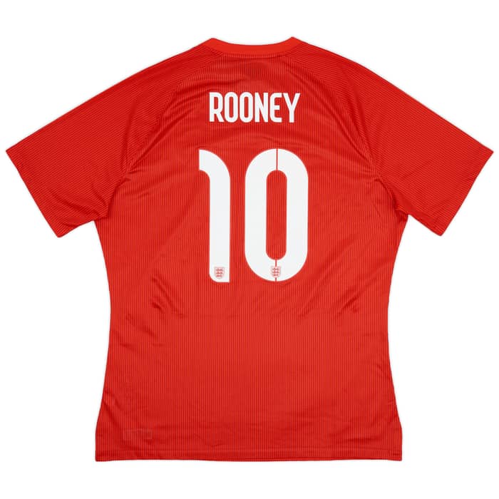 2014-15 England Authentic Away Shirt Rooney #10 (XL)