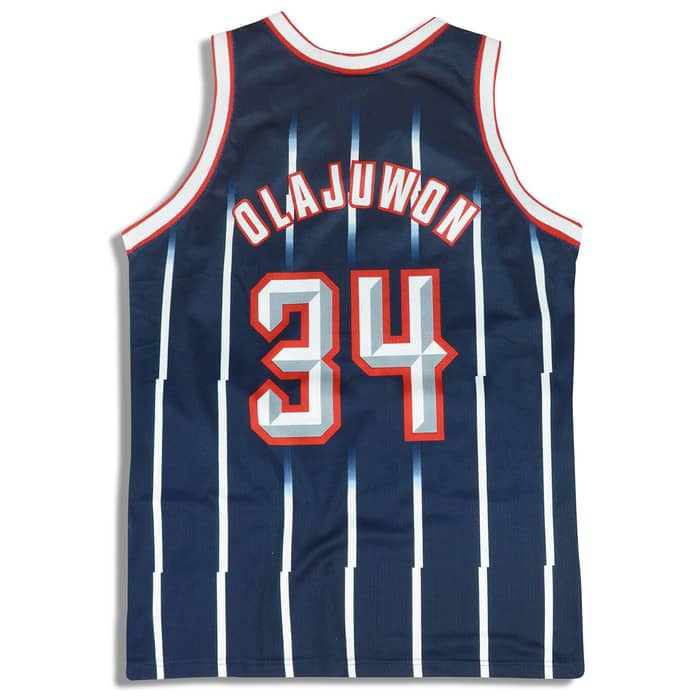 1995-01 Houston Rockets Olajuwon #34 Champion Jersey (Away) S