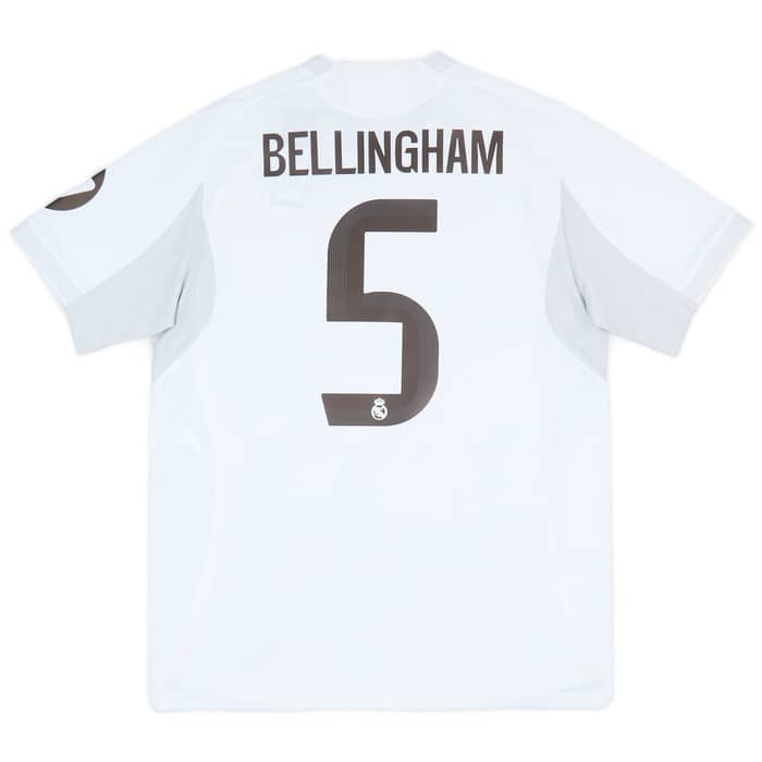2025-26 Real Madrid Authentic Home Shirt Bellingham #5
