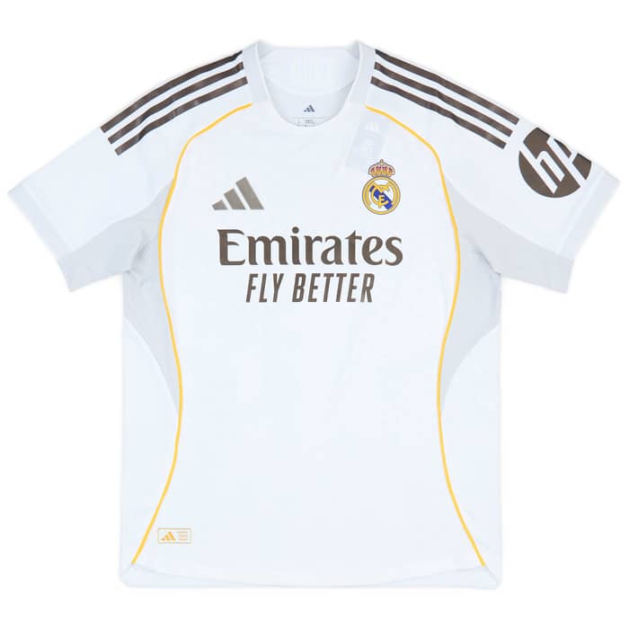 2025-26 Real Madrid Authentic Home Shirt Bellingham #5