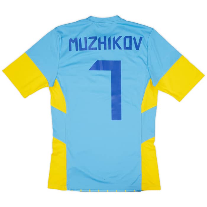 2016-17 FC Astana Squad Signed Away Shirt Muzhikov #7 - 9/10 - (S)