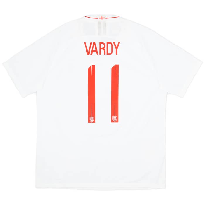 2018-19 England Authentic Home Shirt Vardy #11 - 9/10 - (XL)