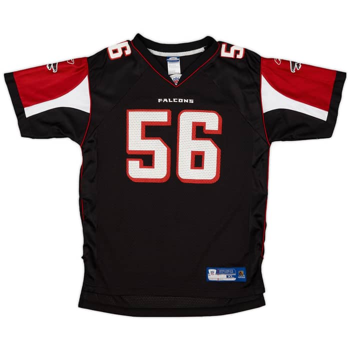 2005-06 Atlanta Falcons Brooking #56 Reebok On Field Alternate Jersey - 9/10 - (XL.Boys)
