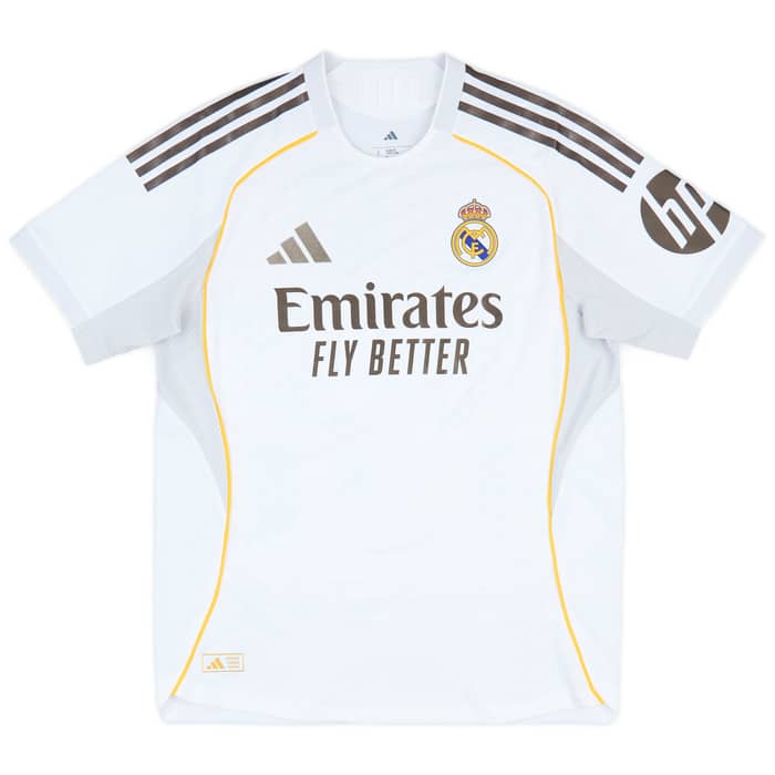 2025-26 Real Madrid Authentic Home Shirt Vini Jr. #7