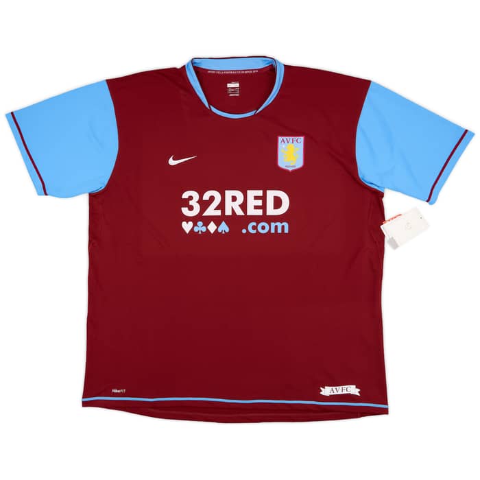 2007-08 Aston Villa Home Shirt Carew #10 (3XL)