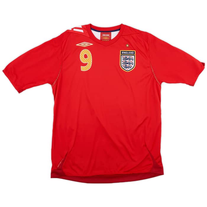 2006-08 England Away Shirt Rooney #9 - 5/10 - (L)
