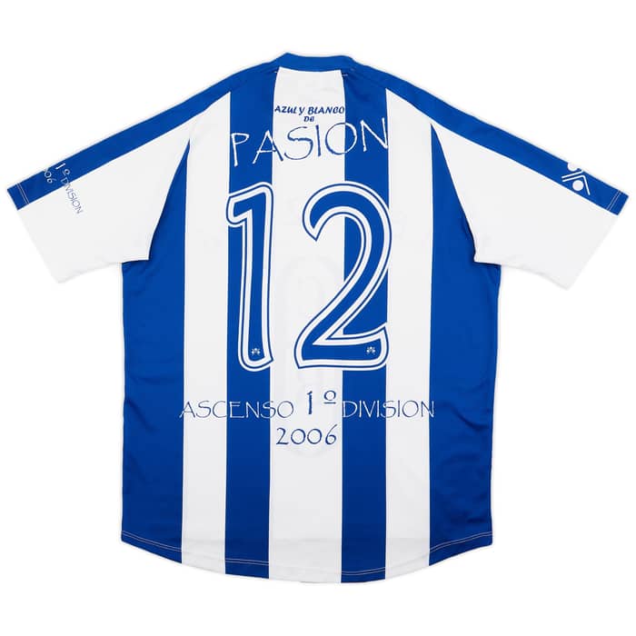 2005-06 Recreativo Huelva Special Promotion 'Ascenso 1º Divison' Home Shirt Pasion #12 - 7/10 - (XL)