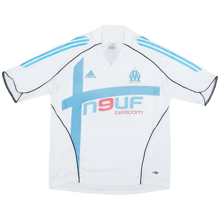 2005-06 Olympique Marseille Home Shirt Luyindula #18 - 8/10 - (XL)