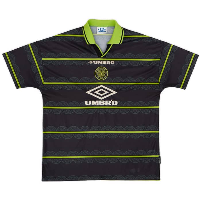 1998-99 Celtic Away Shirt Larsson #7 - 6/10 - (XL)