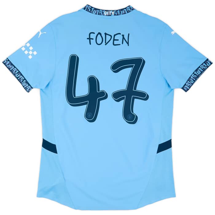 2024-25 Manchester City Authentic Home Shirt Foden #47