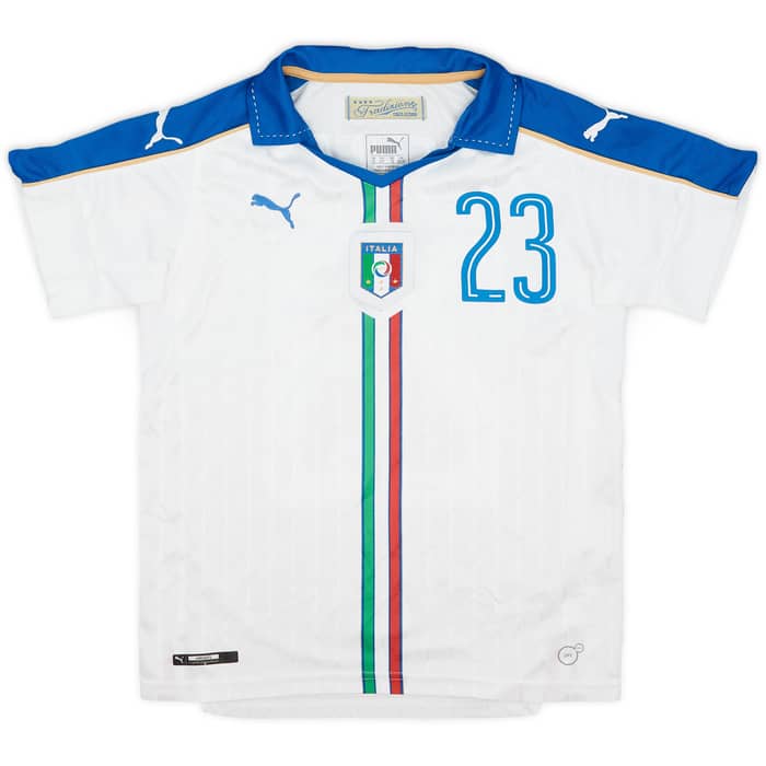 2016-17 Italy Away Shirt Giacchherini #23 - 7/10 - (M.Boys)