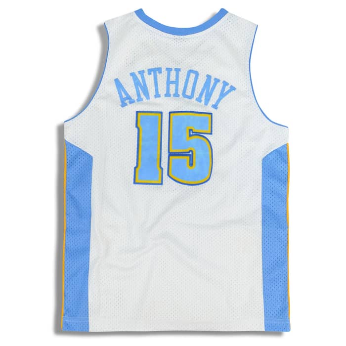 2003-04 Denver Nuggets Anthony #15 Nike Swingman Jersey (Home) Y
