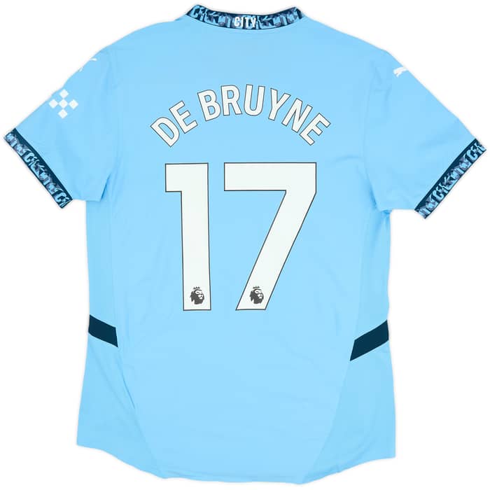 2024-25 Manchester City Player Issue Home Shirt De Bruyne #17