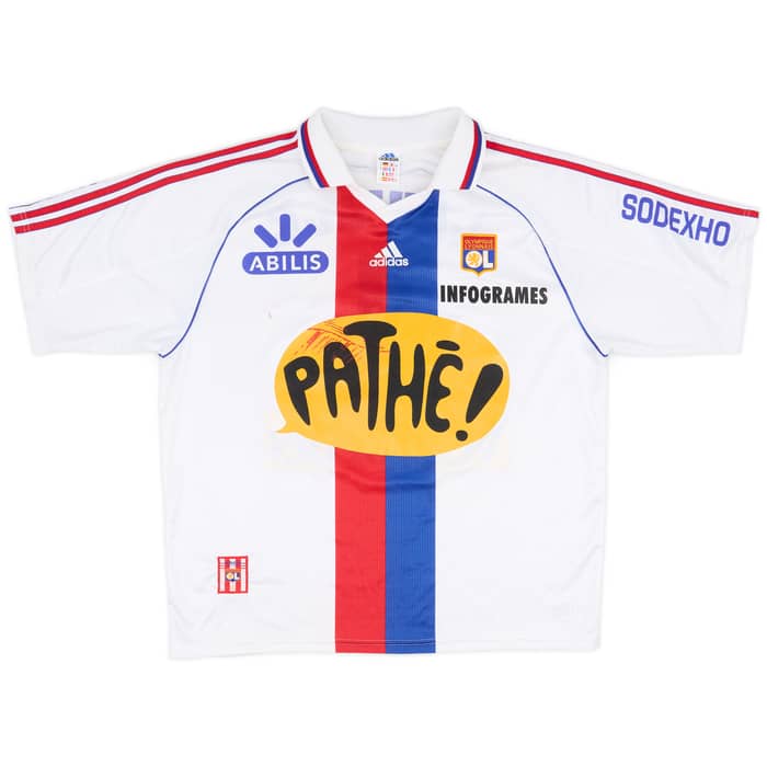 1999-00 Lyon Player Issue Home Shirt Laville #4 - 6/10 - (XL)