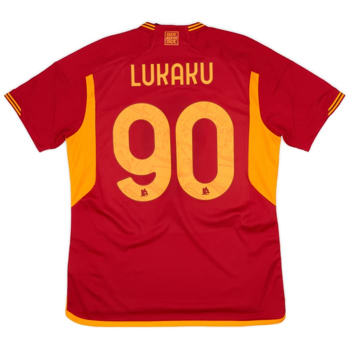 2023-24 Roma Home Shirt Lukaku #90 (L)
