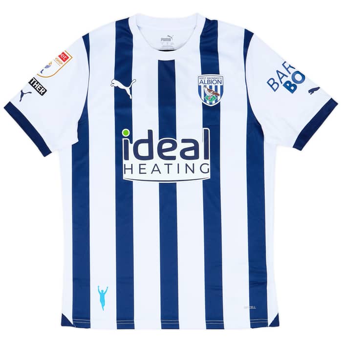 2023-24 West Brom Match Issue Home Shirt Wallace #7