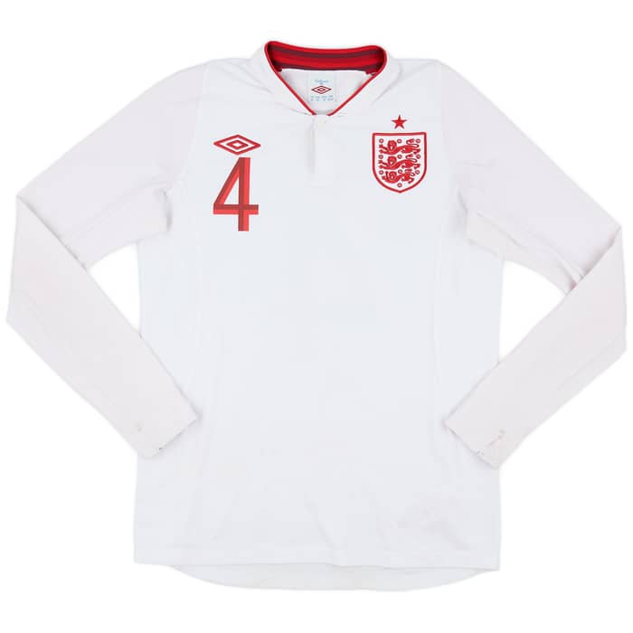2012-13 England Home L/S Shirt Gerrard #4 - 5/10 - (S)
