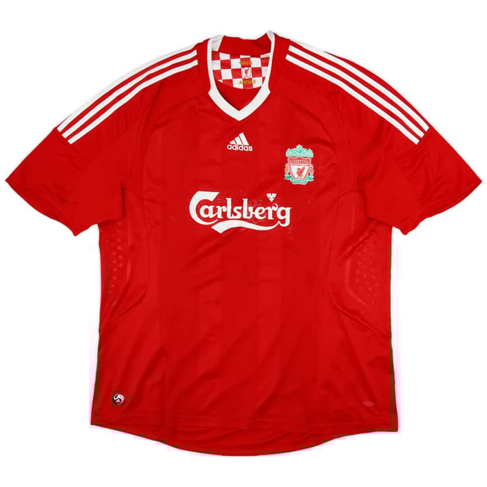 2008-10 Liverpool Home Shirt Gerrard #8 - 5/10 - (XXL)