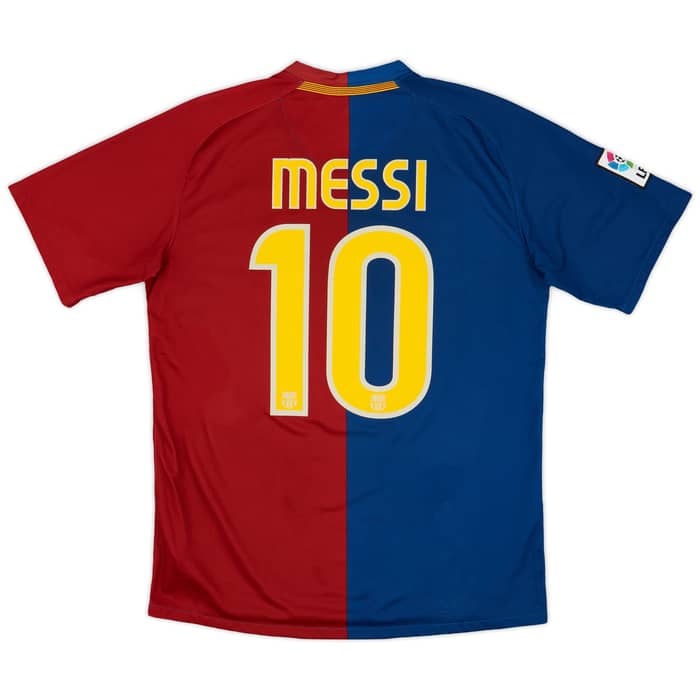 2008-09 Barcelona Home Shirt Messi #10 - 9/10 - (M)